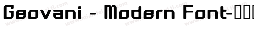 Geovani - Modern Font字体转换